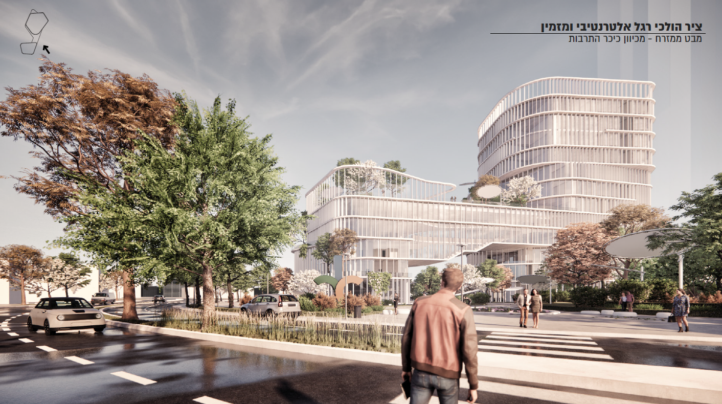 המבנה החדש ייבנה לצד מבנה העירייה הוותיק