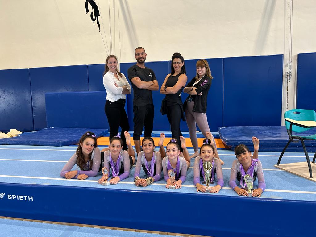 מתעמלות אור יהודה כיכבו באליפות ישראל בהתעמלות מכשירים במכון וינגייט