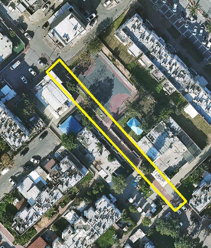 עבודות לשדרוג ופיתוח הגינה במתחם סחלב ברחוב סמטת המעפילים