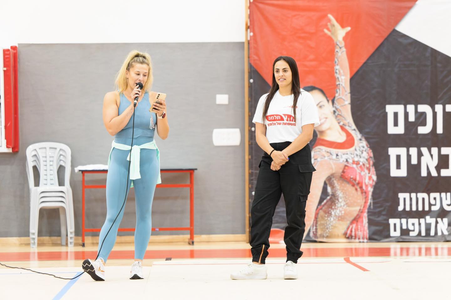 האלופה האולימפית לינוי אשרם אימנה את מתעמלות אור יהודה  