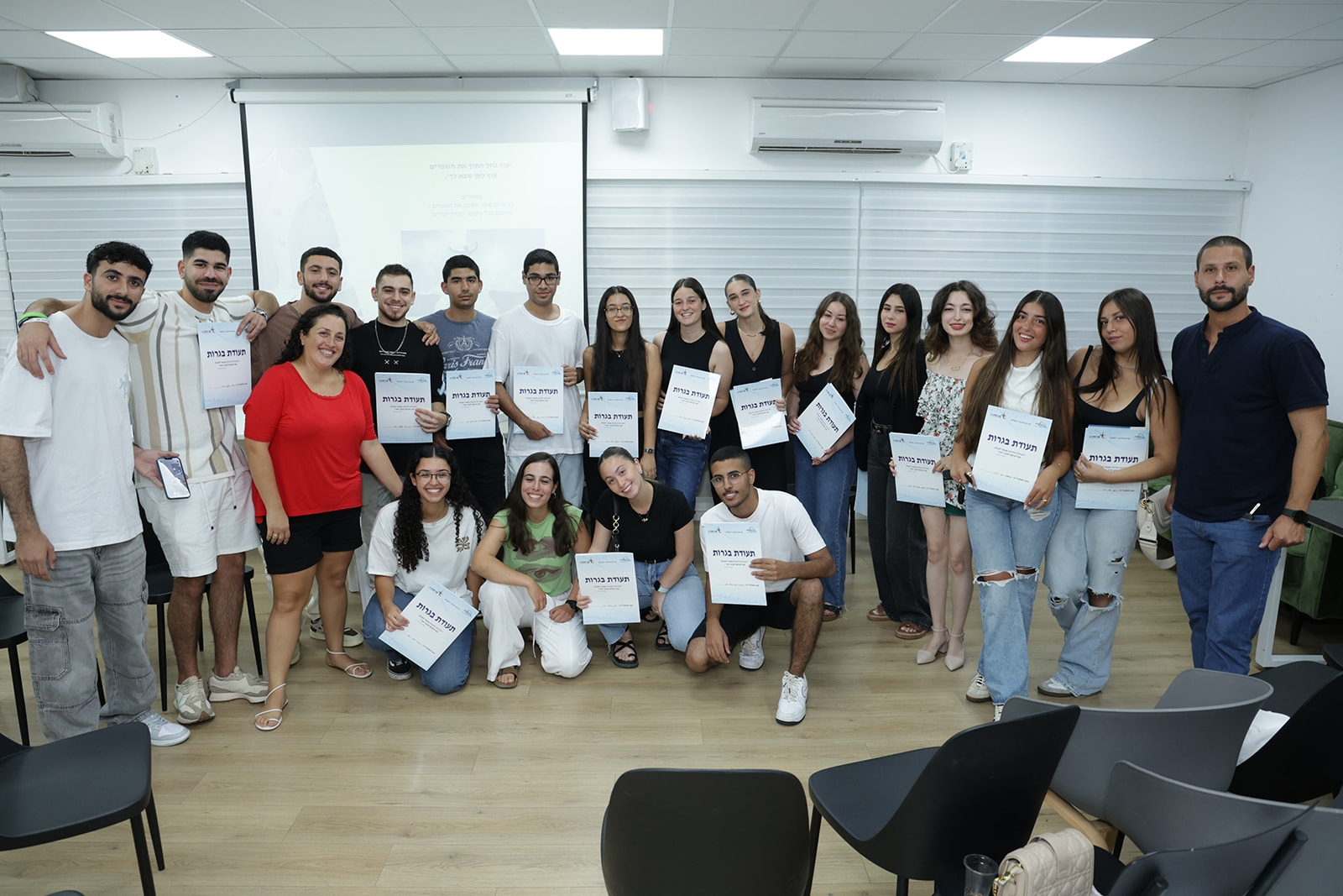 חלוקת תעודות בגרות תיכון יובלים