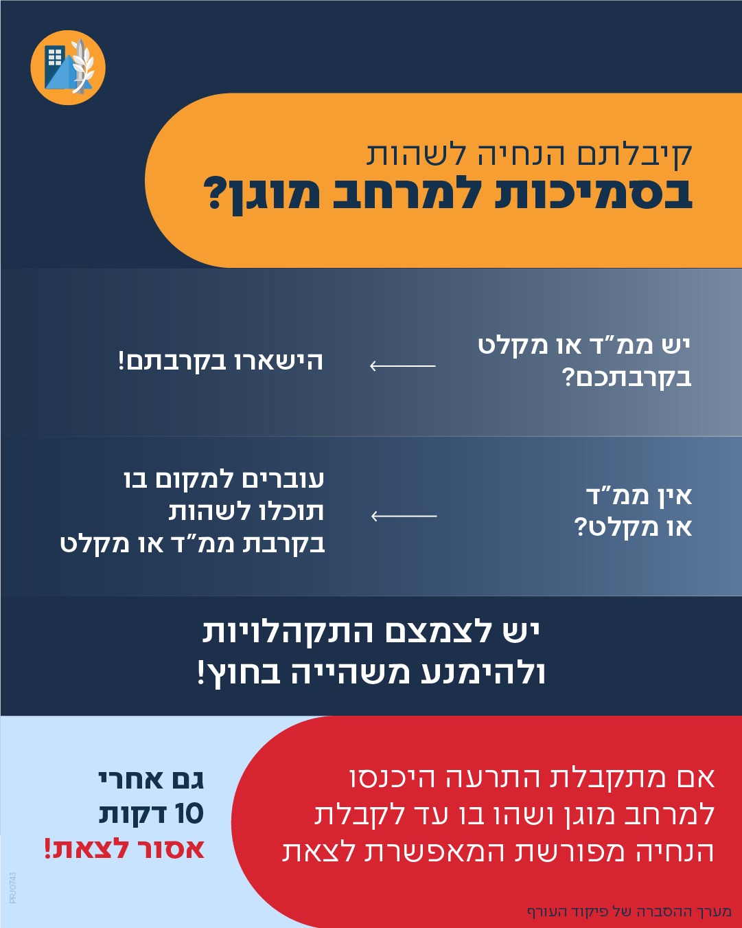 הנחיות פיקוד העורף למצב חירום