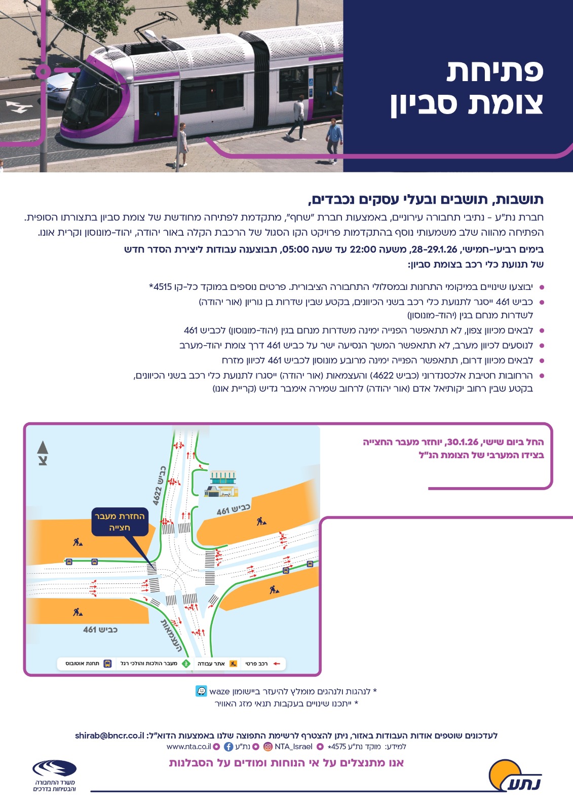 פתיחת צומת סביון