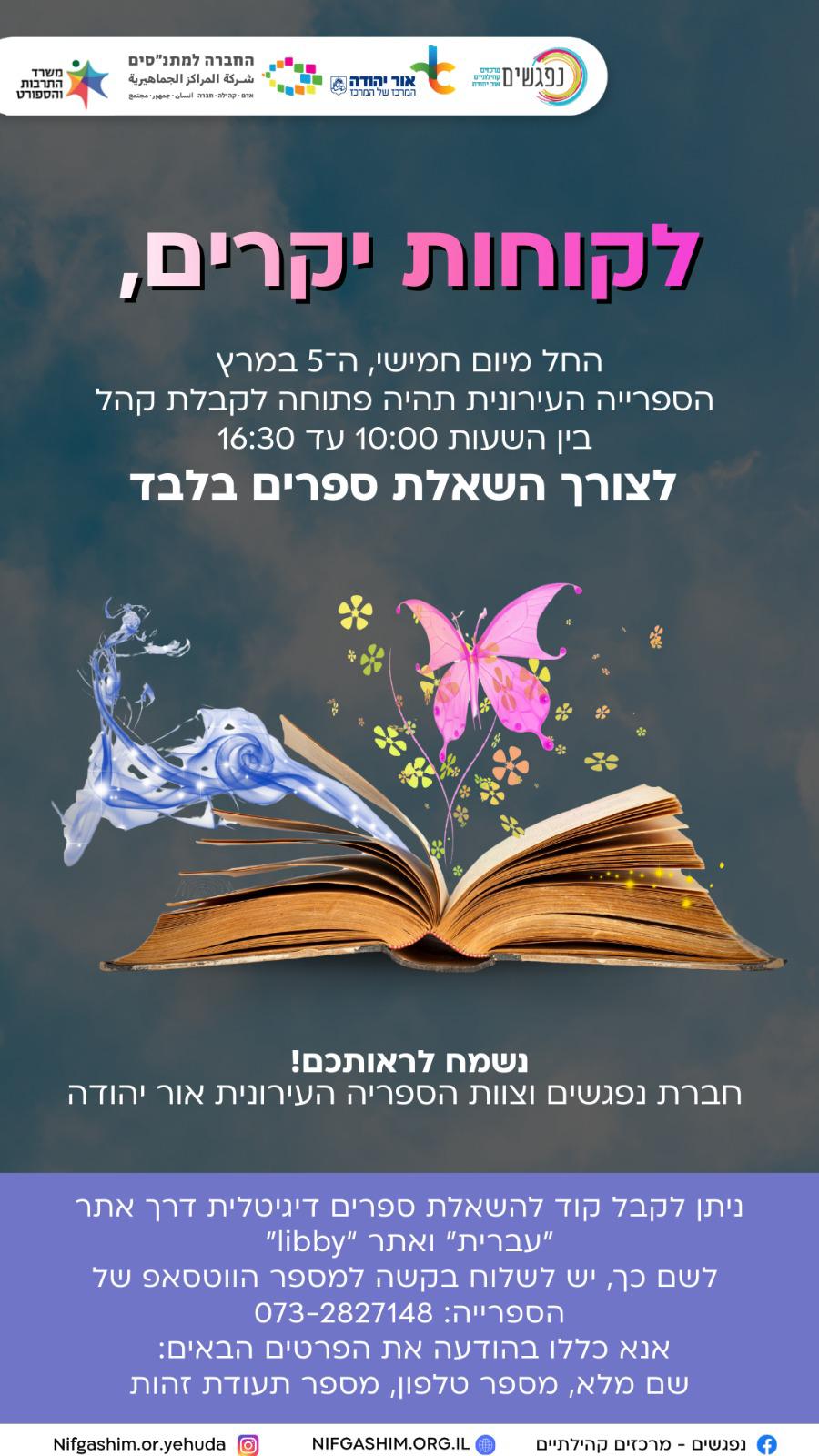 השאלת ספרים בספרייה העירונית